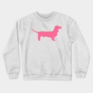 Dachshund Double Pink Crewneck Sweatshirt